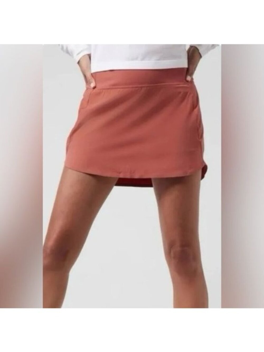 Athleta Run With It Skort Terracotta Medium